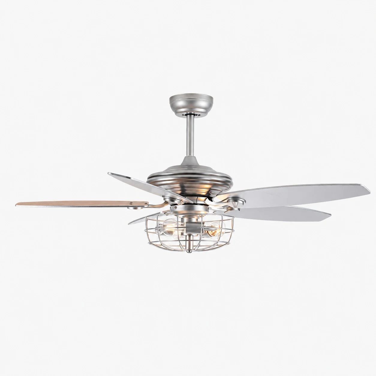 Gabbia in metallo argentato / 107 cm / 42″