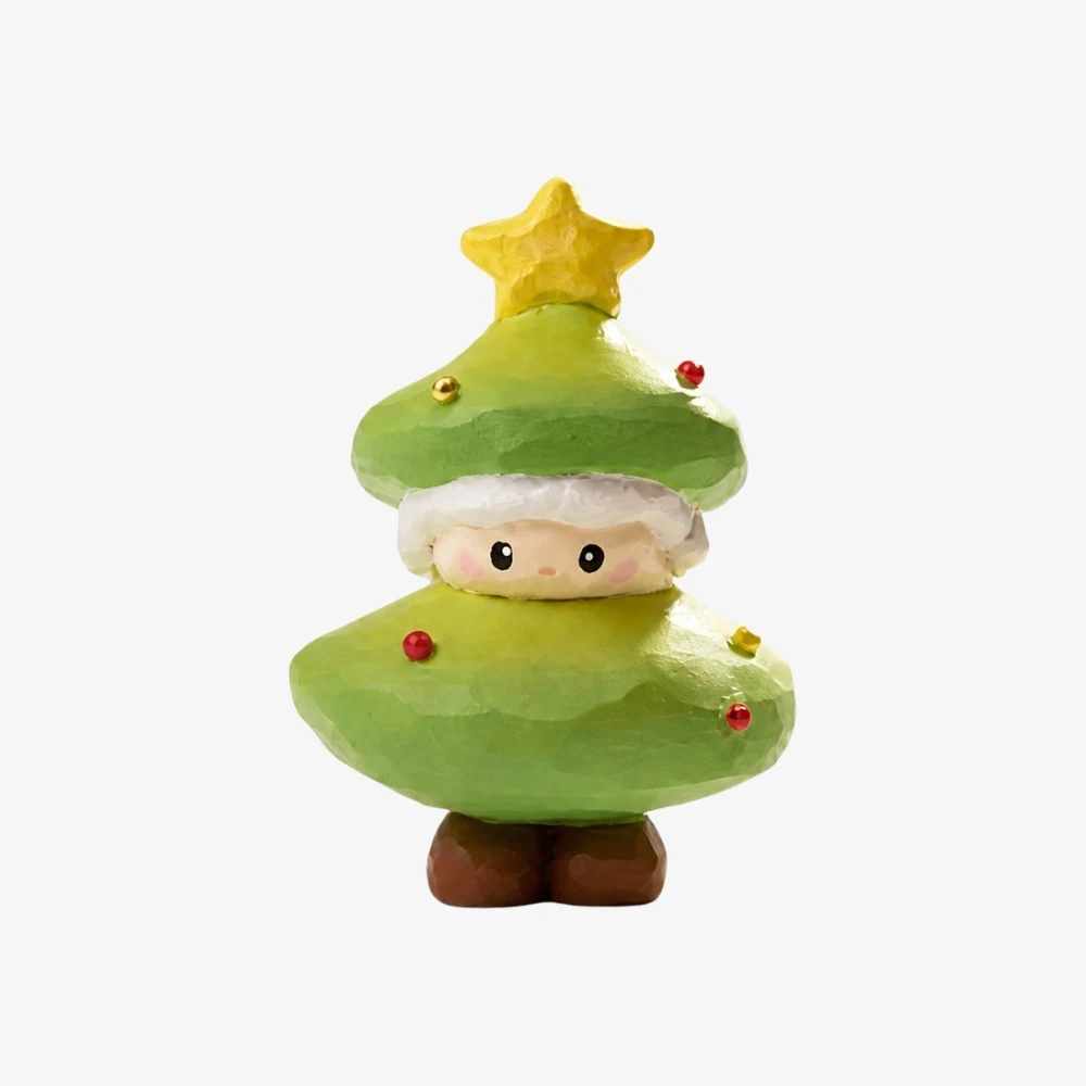 Adorno navideño de madera hecho a mano estilo C