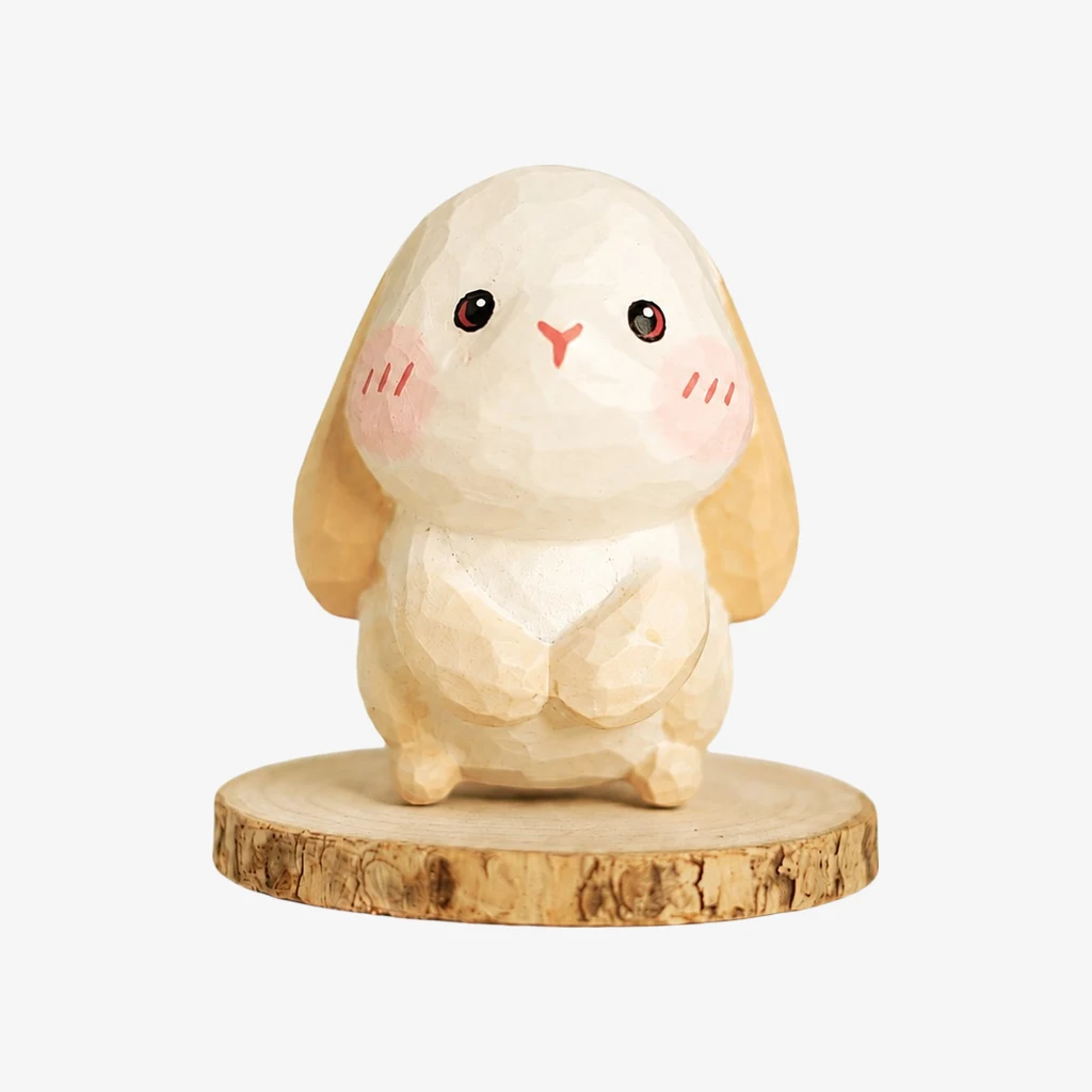 Figuritas de animales de madera talladas a mano