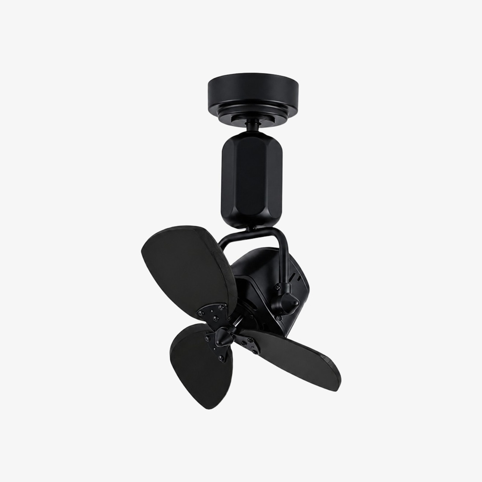 Zwarte compacte ventilator
