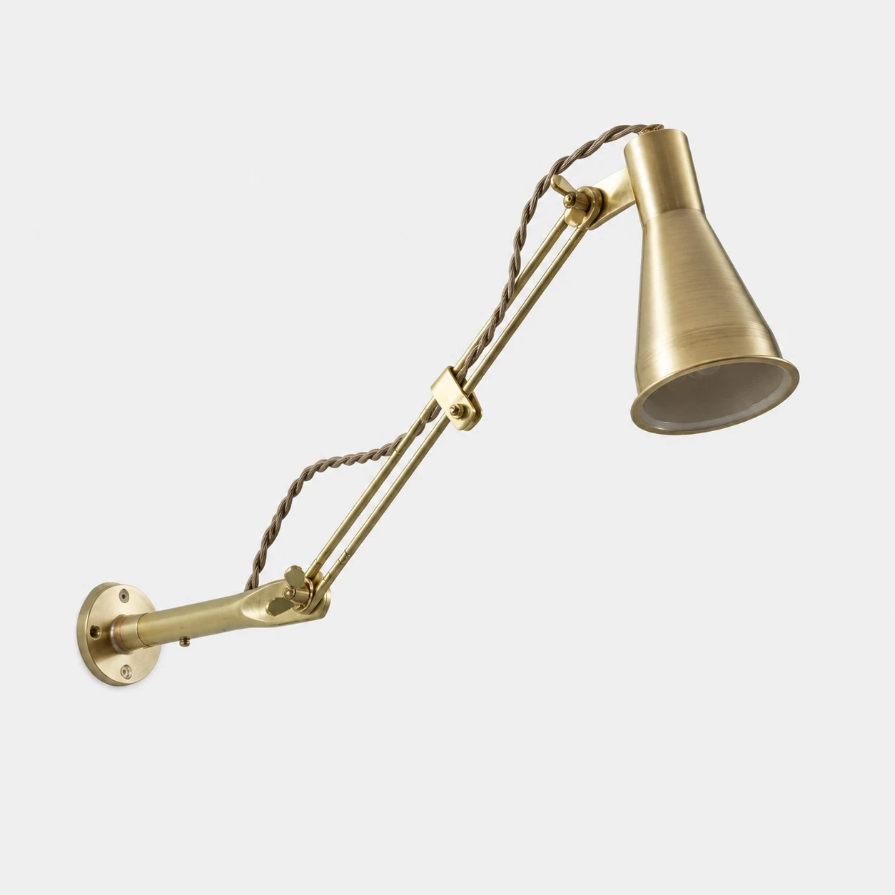 Braccio lungo in ottone anticato