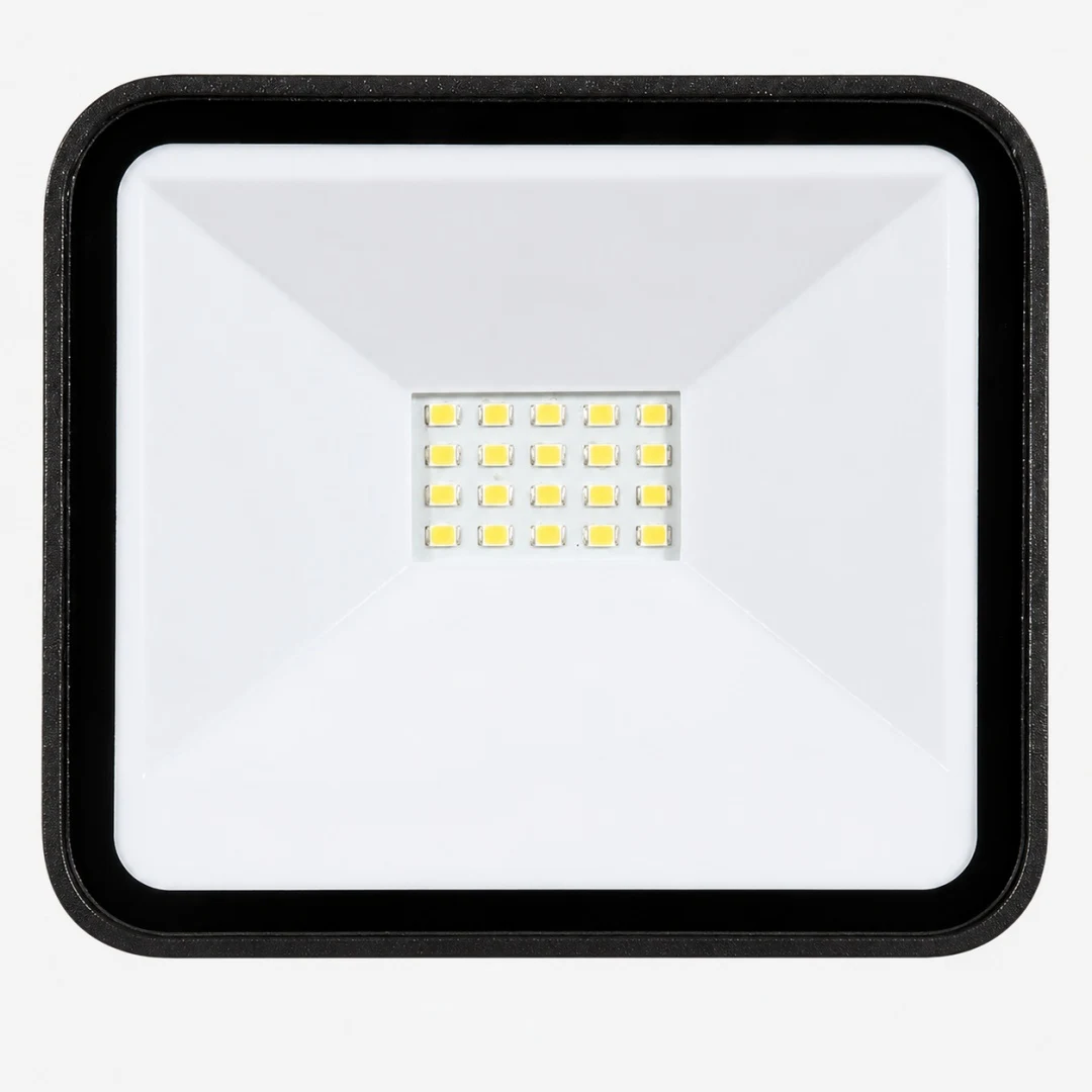 Dettaglio del diffusore in vetro e del pannello LED