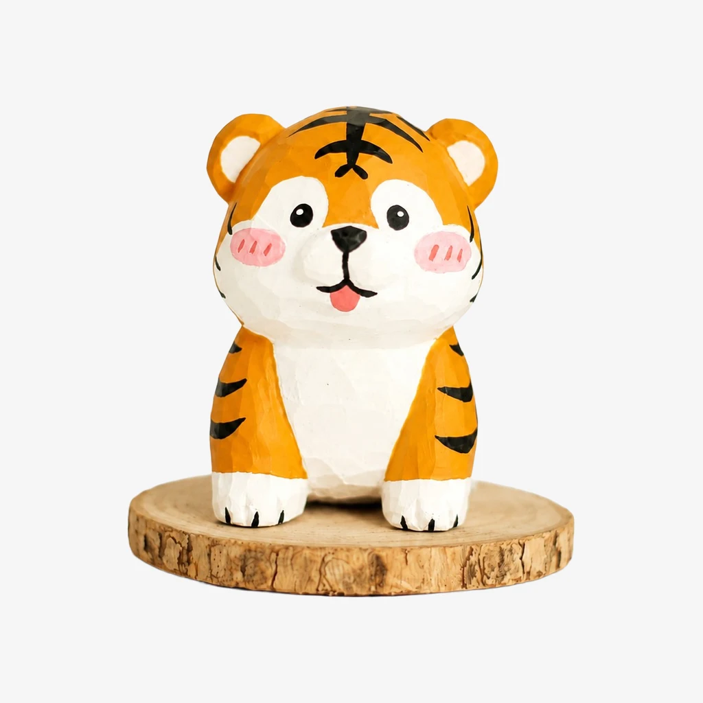 Figuritas de animales de madera talladas a mano