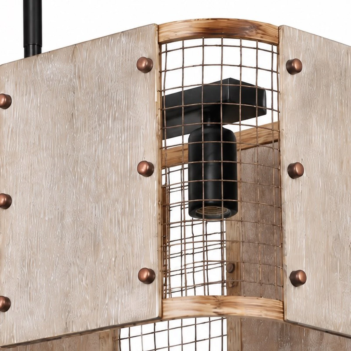 Details van de pendelfitting en het ophangsysteem