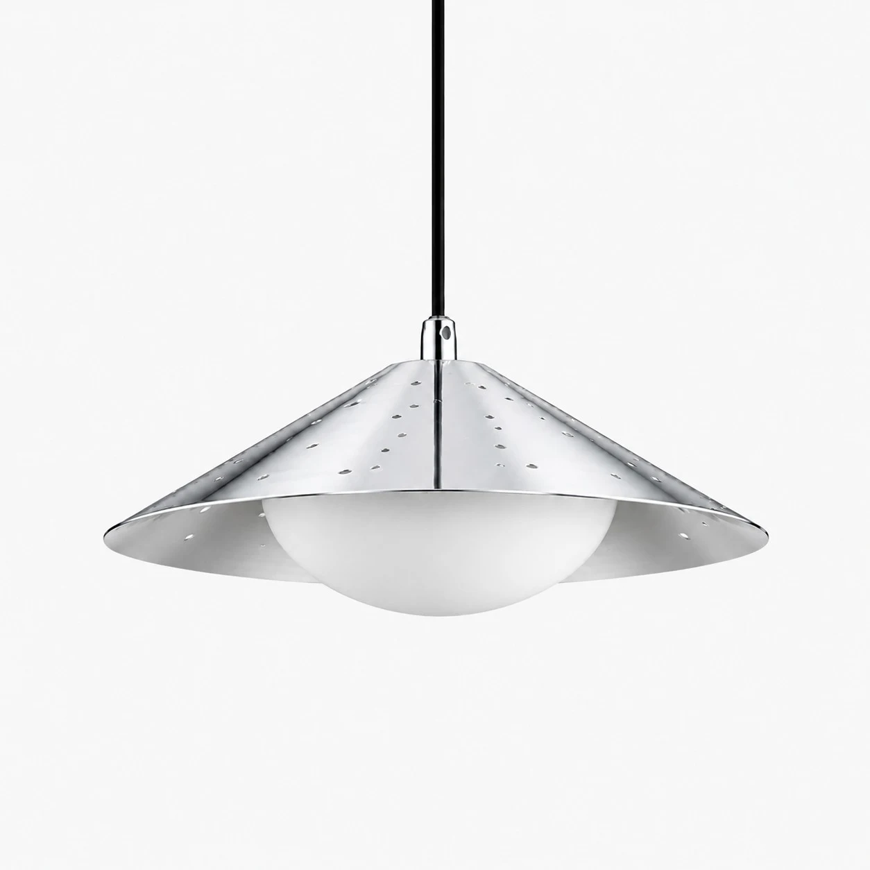 Lampada a sospensione mini UFO moderna, colore argento. Codice articolo:
