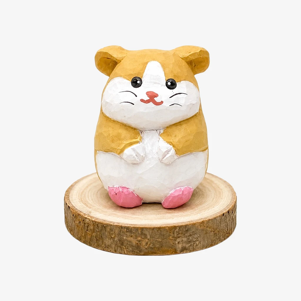 Figuritas de animales de madera talladas a mano