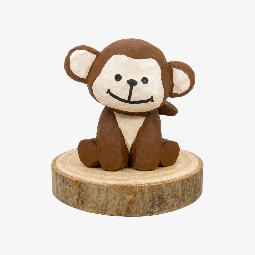 Figuritas de animales de madera talladas a mano
