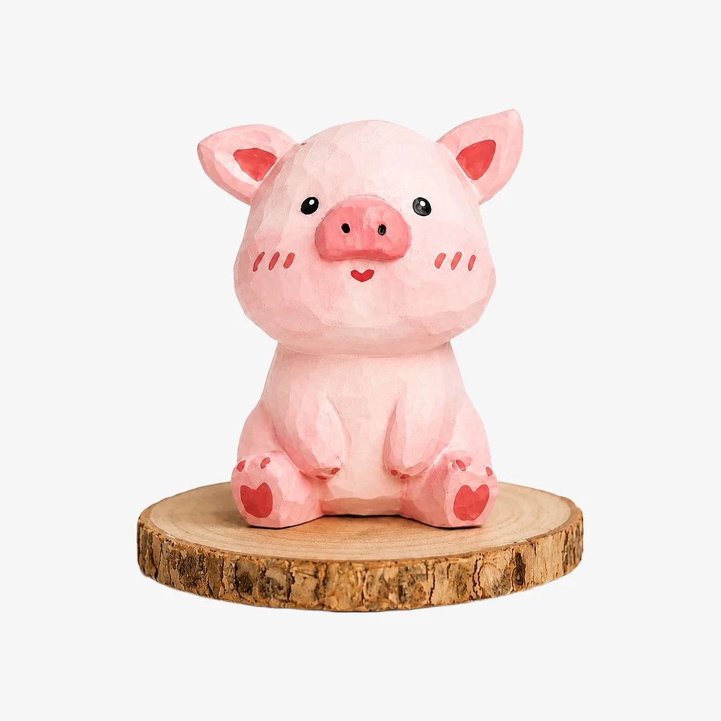 Figuritas de animales de madera talladas a mano