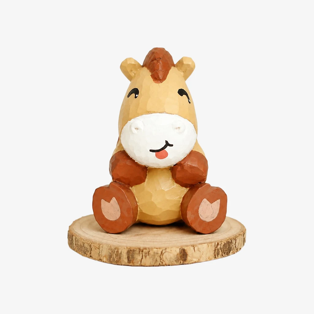 Figuritas de animales de madera talladas a mano
