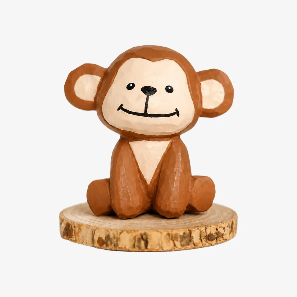 Figuritas de animales de madera talladas a mano