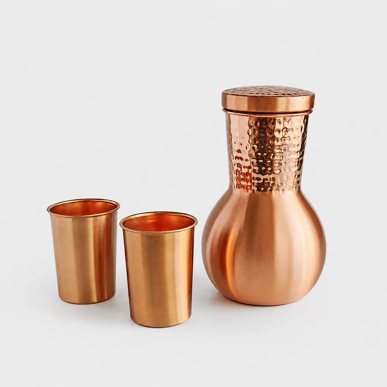 Hammer Pattern waterkoker set met twee kopjes