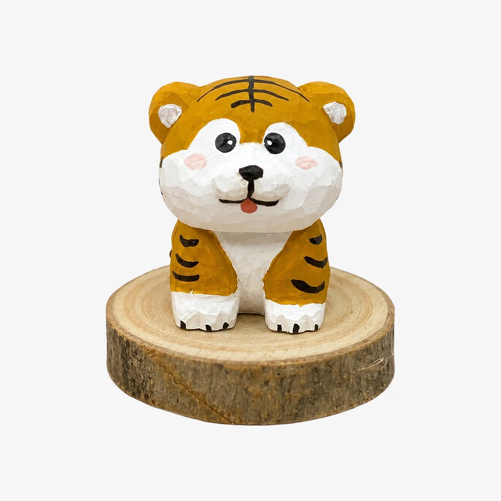 Figuritas de animales de madera talladas a mano