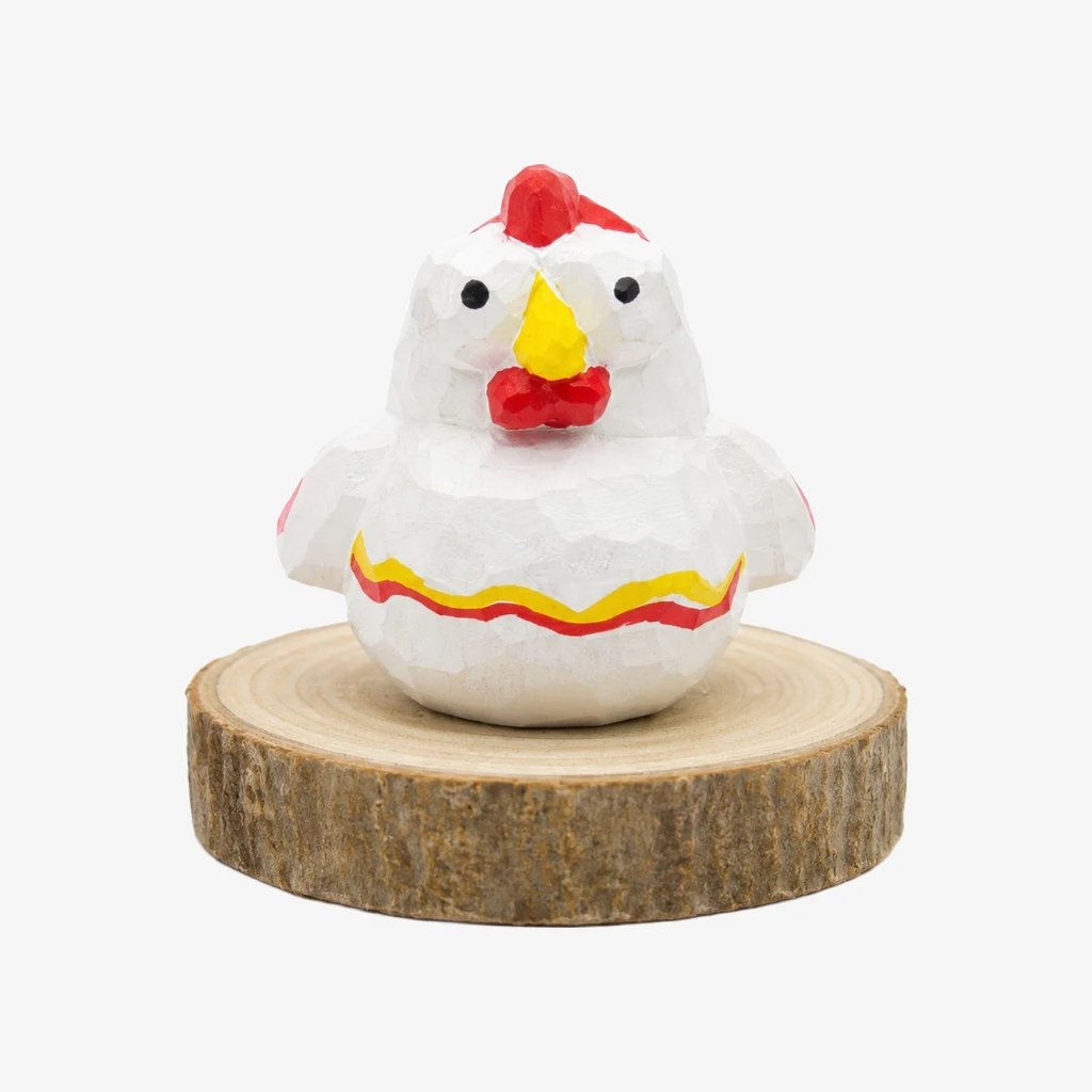 Figuritas de animales de madera talladas a mano