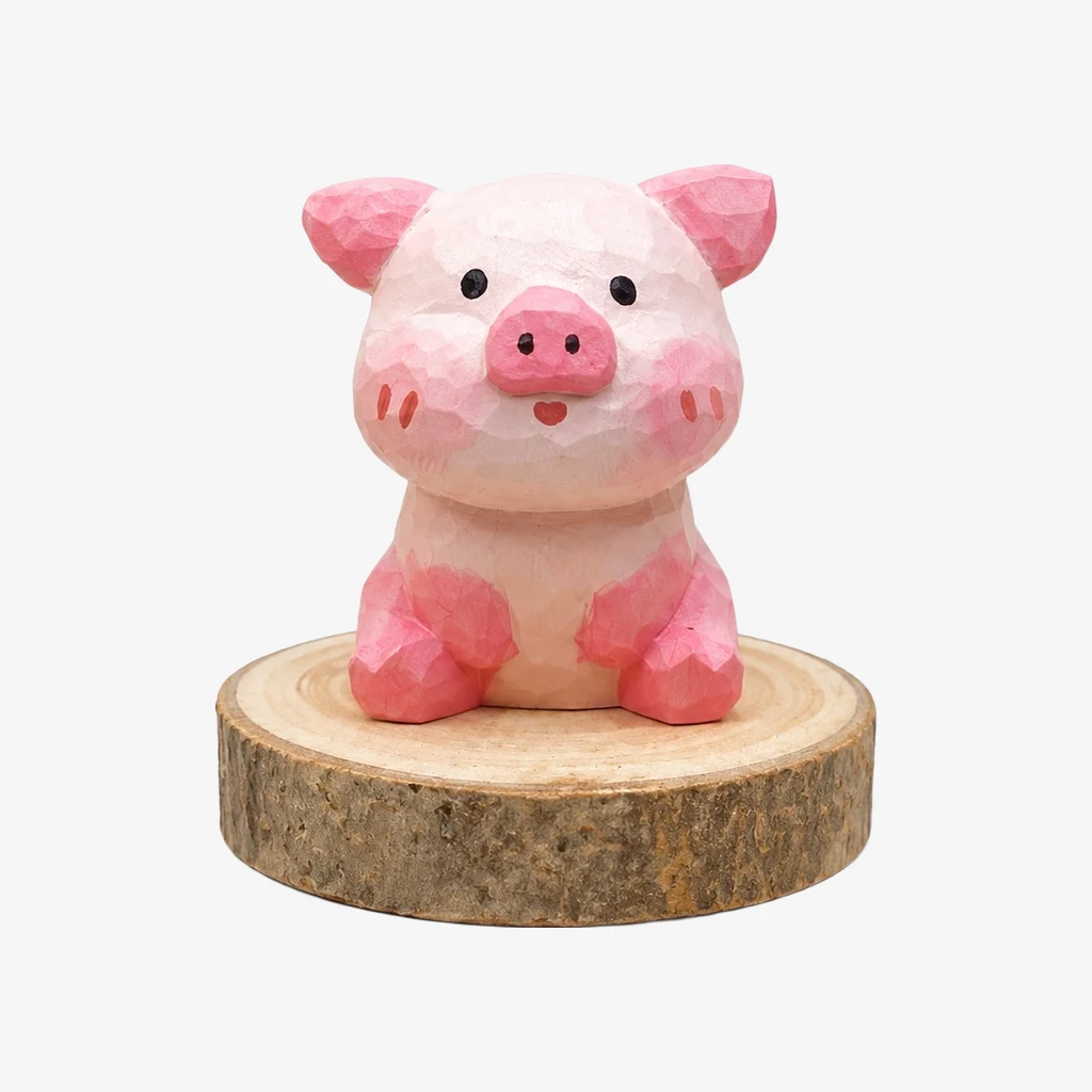 Figuritas de animales de madera talladas a mano