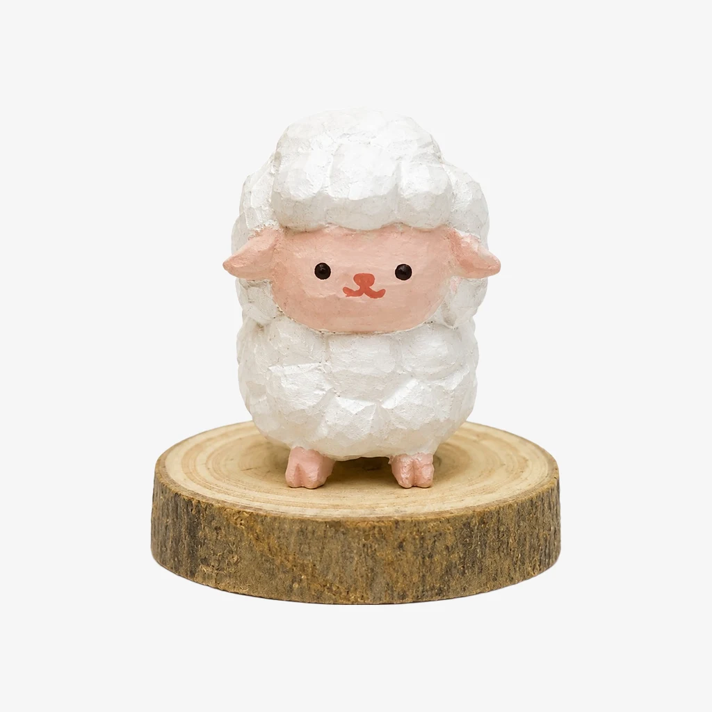 Figuritas de animales de madera talladas a mano