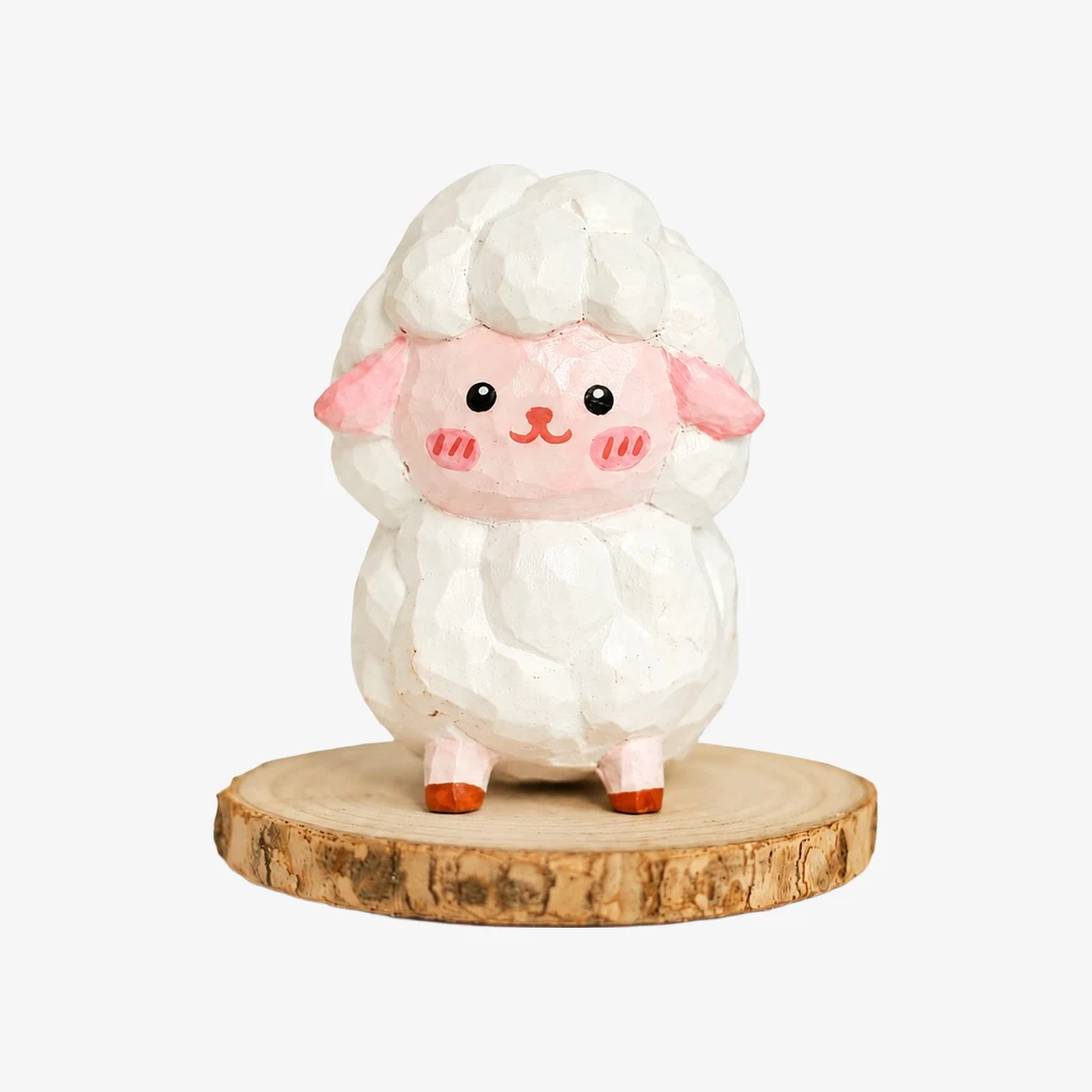 Figuritas de animales de madera talladas a mano