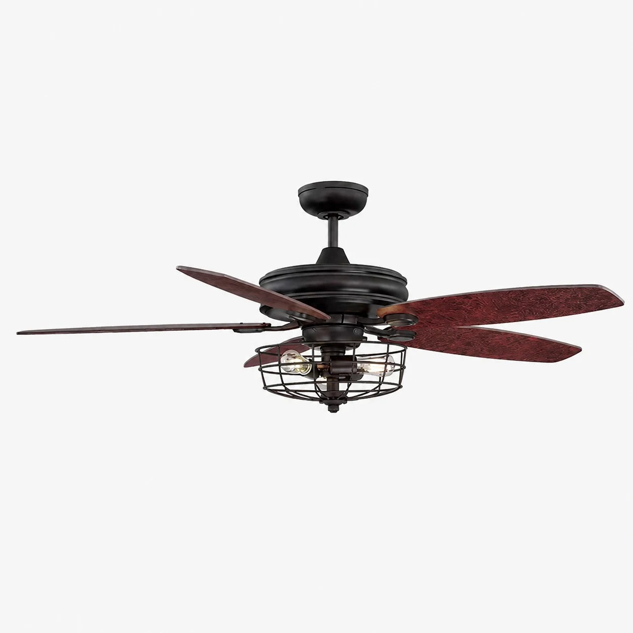 Lame in legno scuro nero con gabbia in filo metallico / 107 cm / 42″
